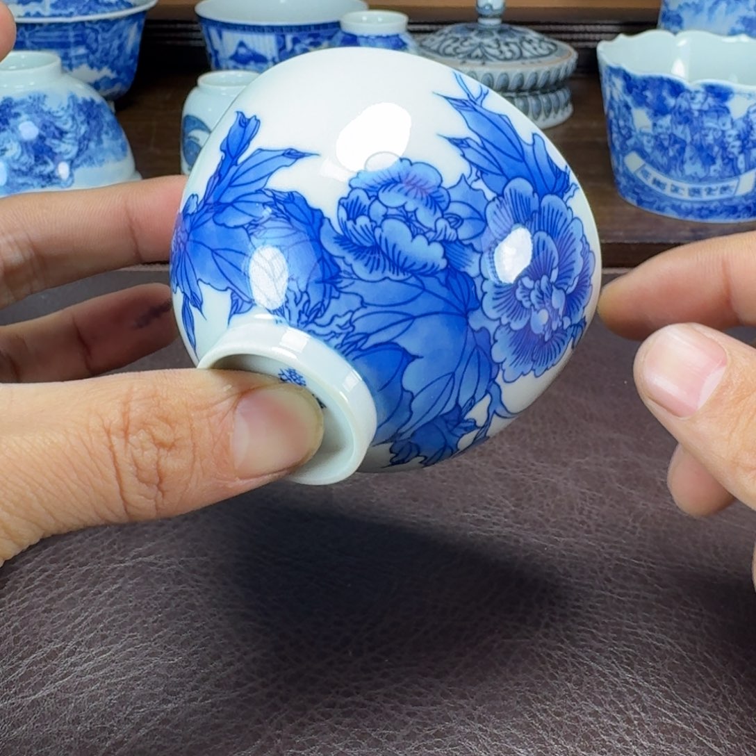 瓷片当代景德镇陶瓷手绘茶具