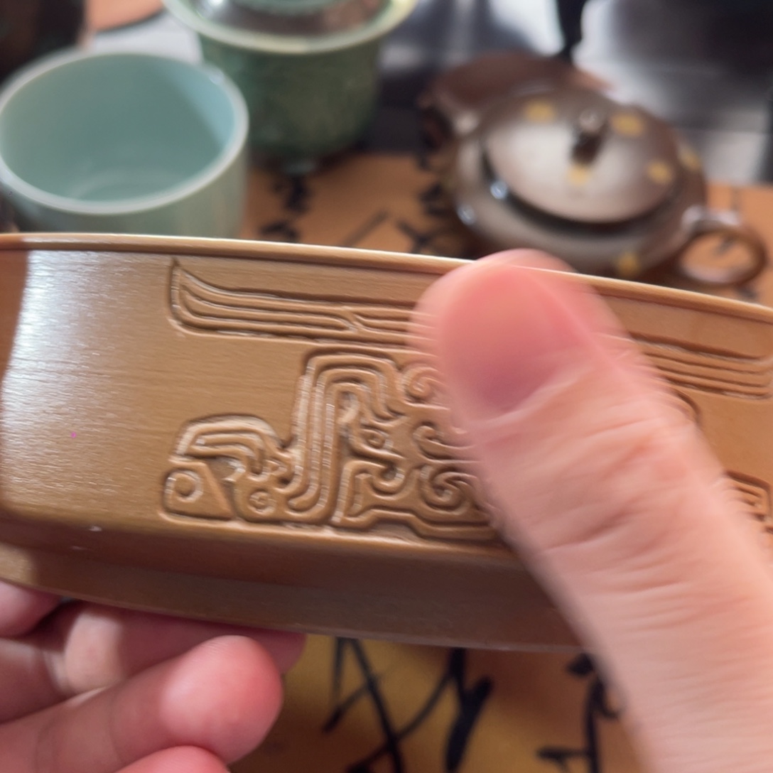 手工艺品琉璃龙泉青瓷壶承