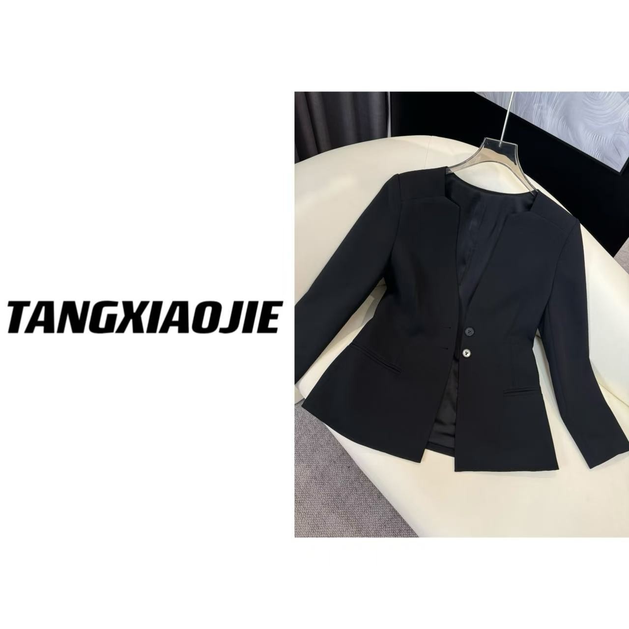 【汤小姐高定】#10440"早春剧场"醋酸西装外套