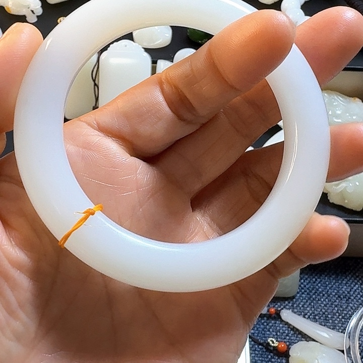 和田玉（白玉）颈饰未镶嵌叶*