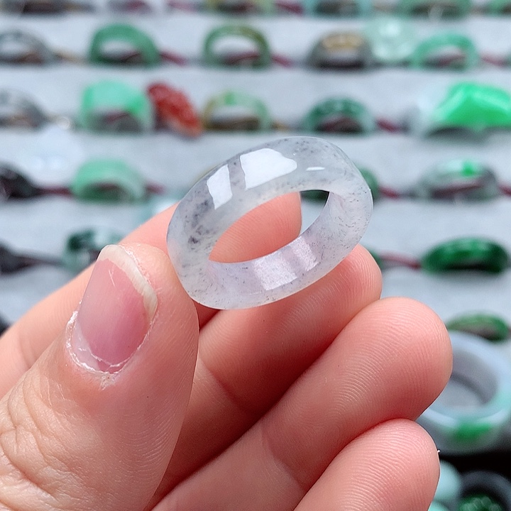 翡翠戒指未镶嵌15-16号