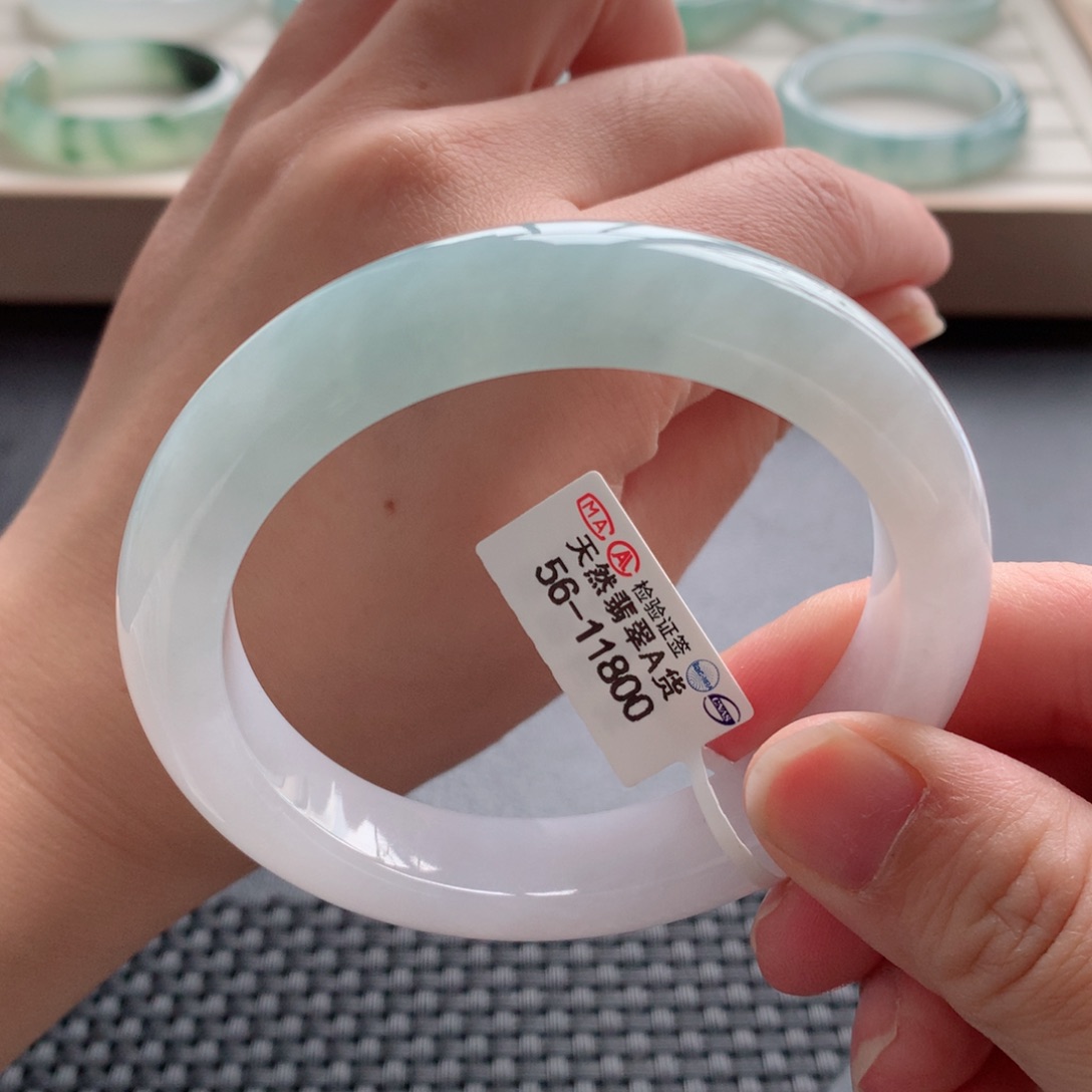 翡翠手镯未镶嵌3号-56.7性价比