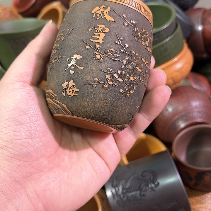 茶杯紫砂全手工紫砂主人杯