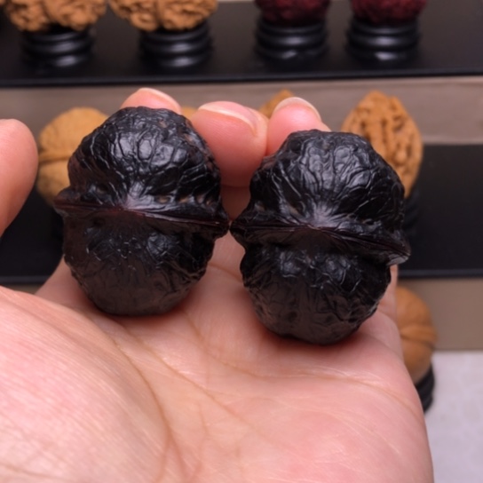 文玩核桃把件玉罗汉地闷26