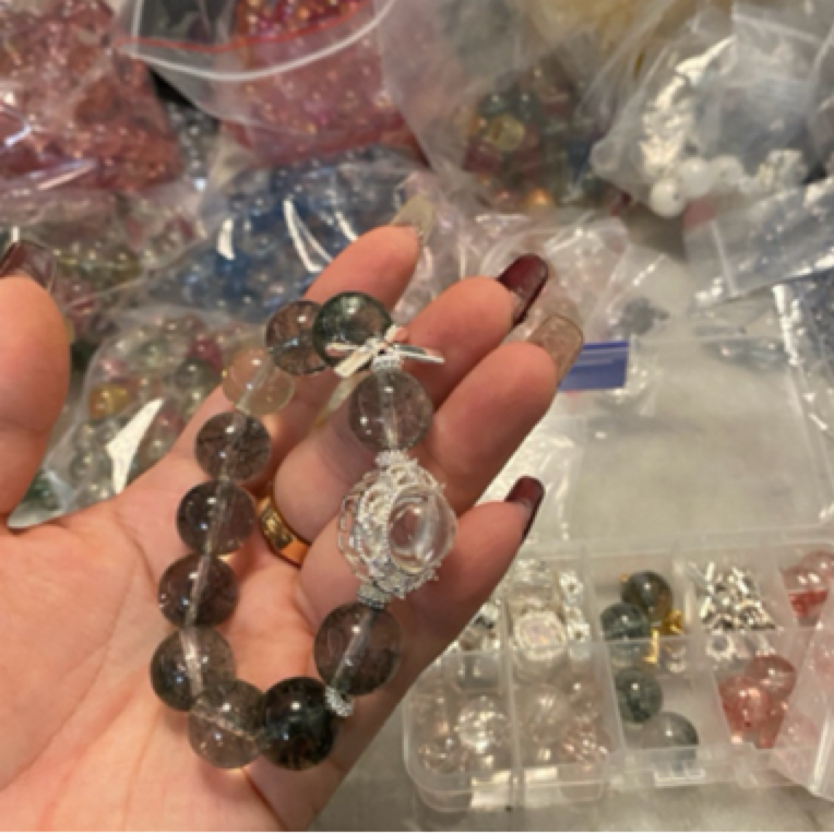 推推乐多样性水晶琉璃木质石质发饰发圈