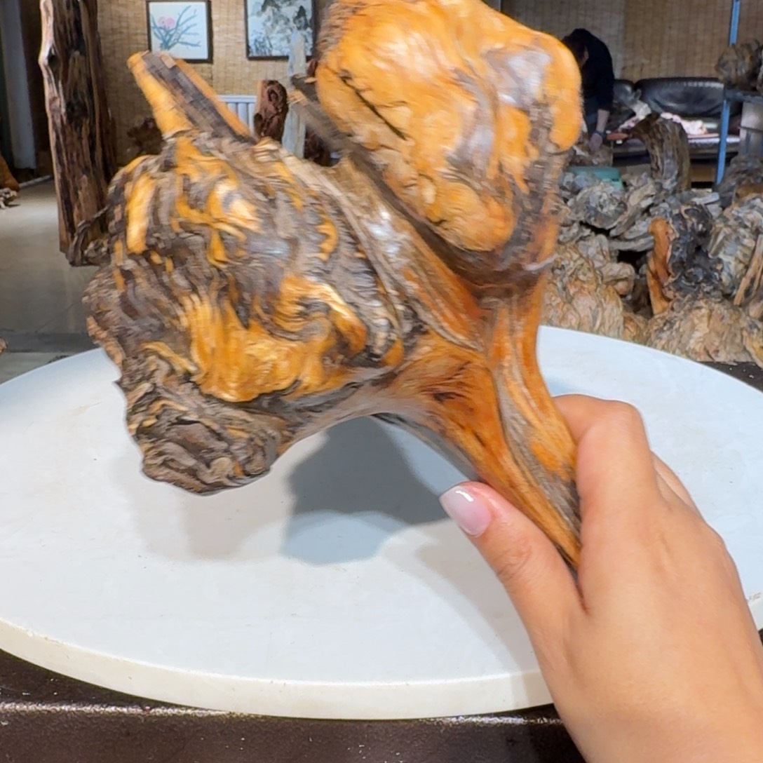 烟***民琥珀木北沉香琥珀木摆件定向链接32