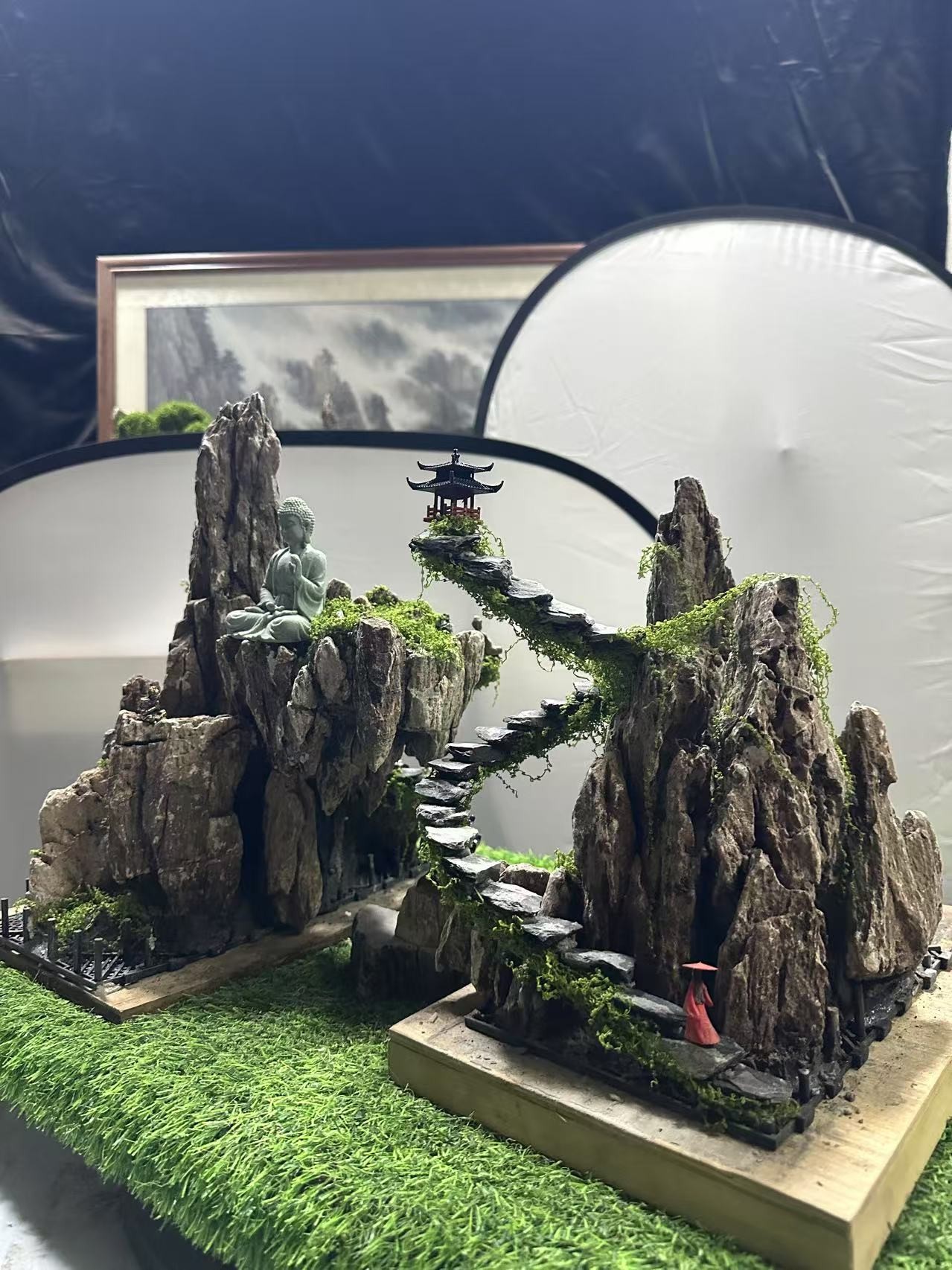 直播间一物一拍~四大名石之英德更古木纹~青龙石盆景鱼缸假山造景