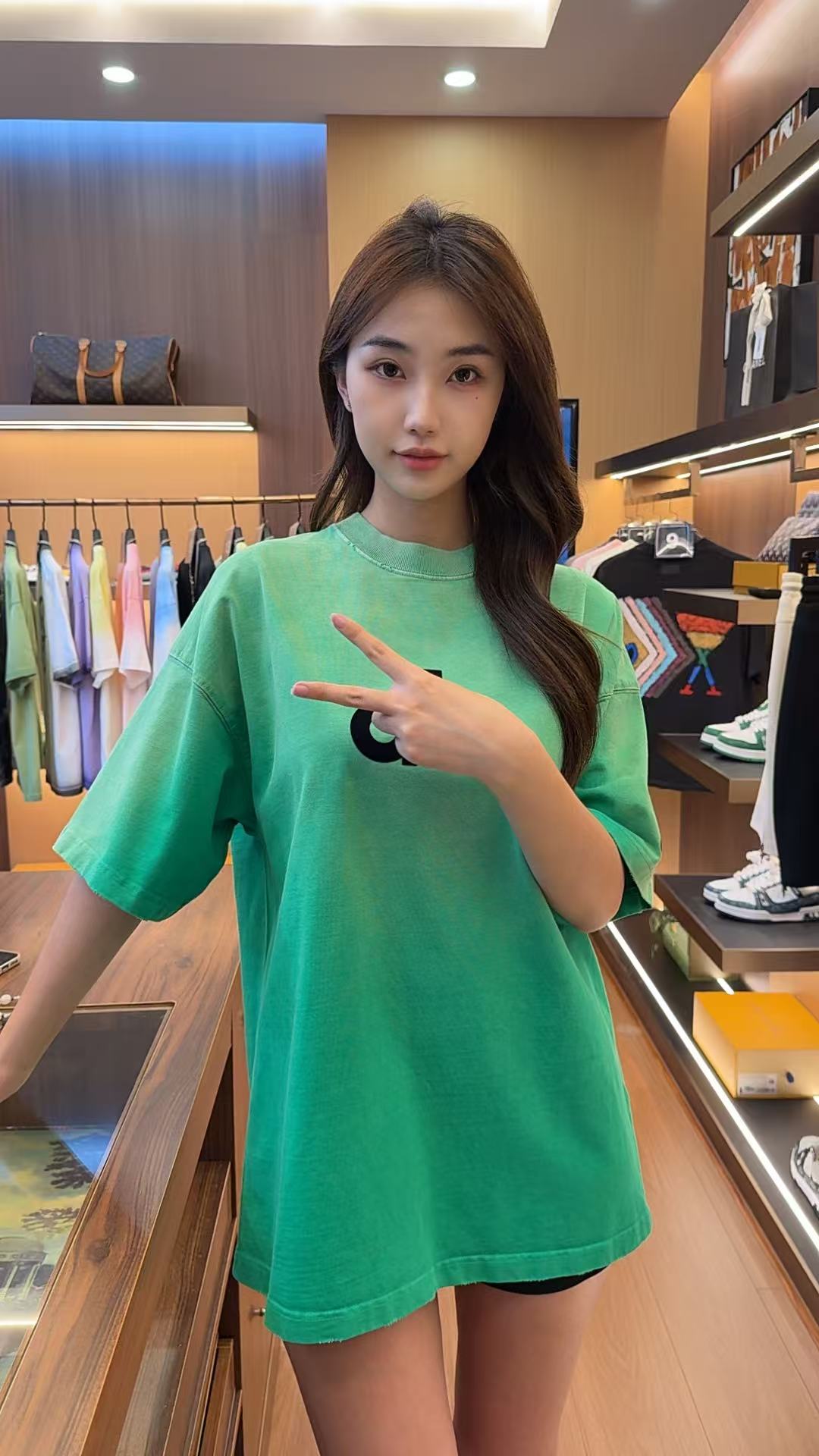 10号【H1051】25春夏L新款短袖男女同款圆领T恤