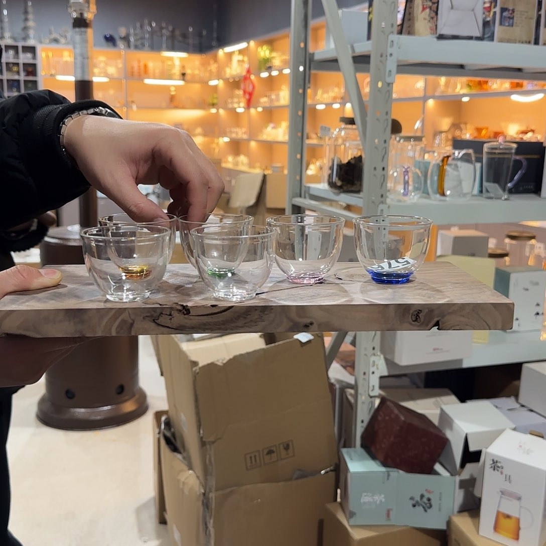 576高硼硅玻璃主人杯颜色随机六只