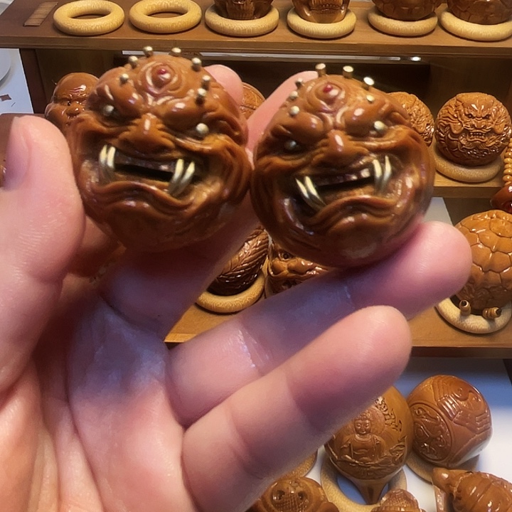 骄***火橄榄核手串/手链4.0钢牙恶僧