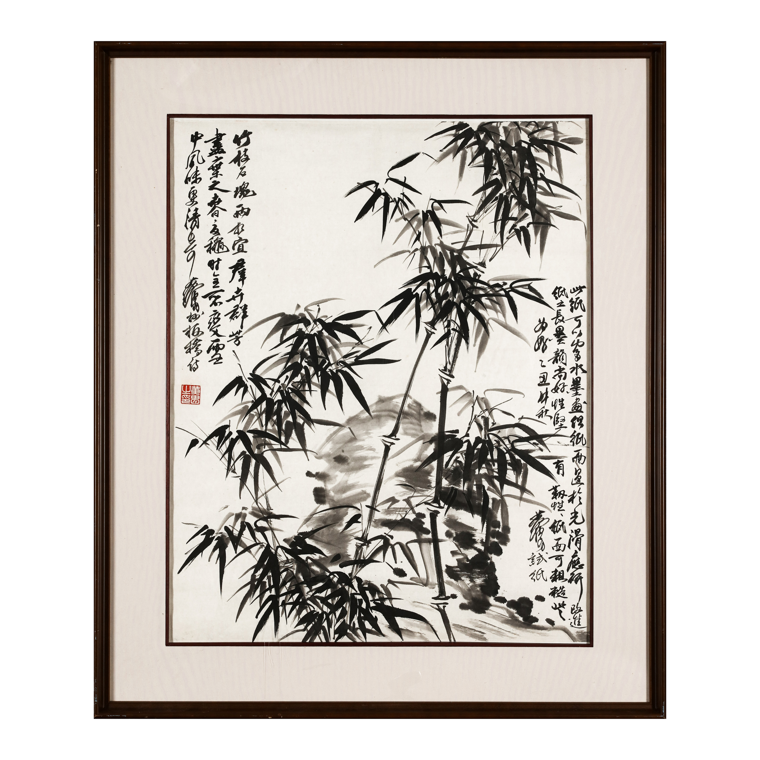 15、黄胄 竹石图【煦风黄胄拍卖】