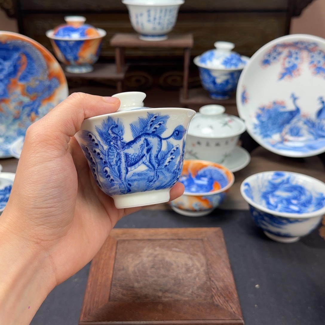 杯高***r景德镇手工手绘陶瓷
