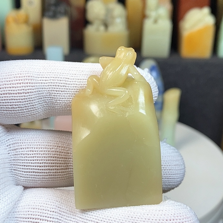 青田石印石磨*堂青田石