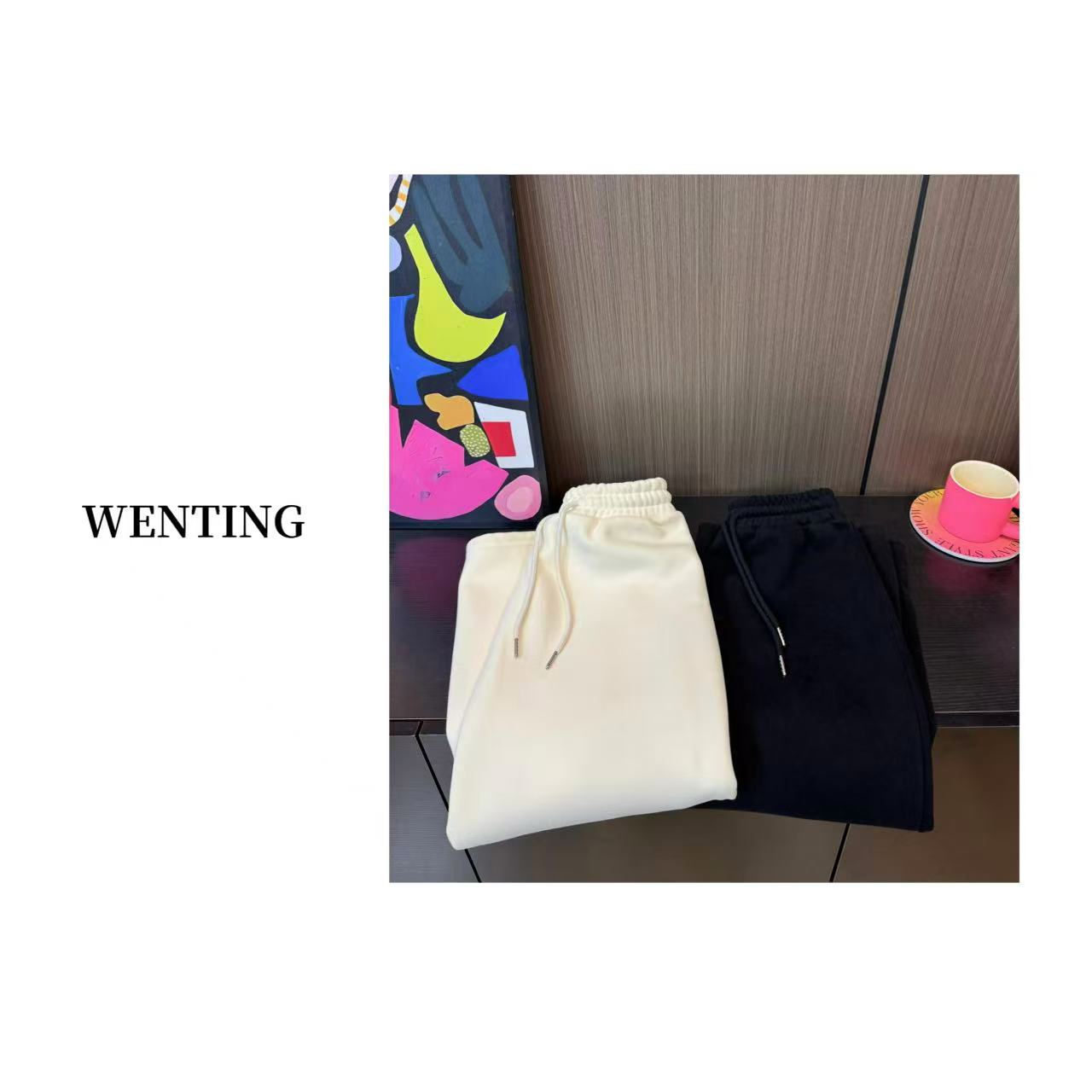 WENTING 冬季加绒 韩系百搭纸片人自制超好看休闲裙子