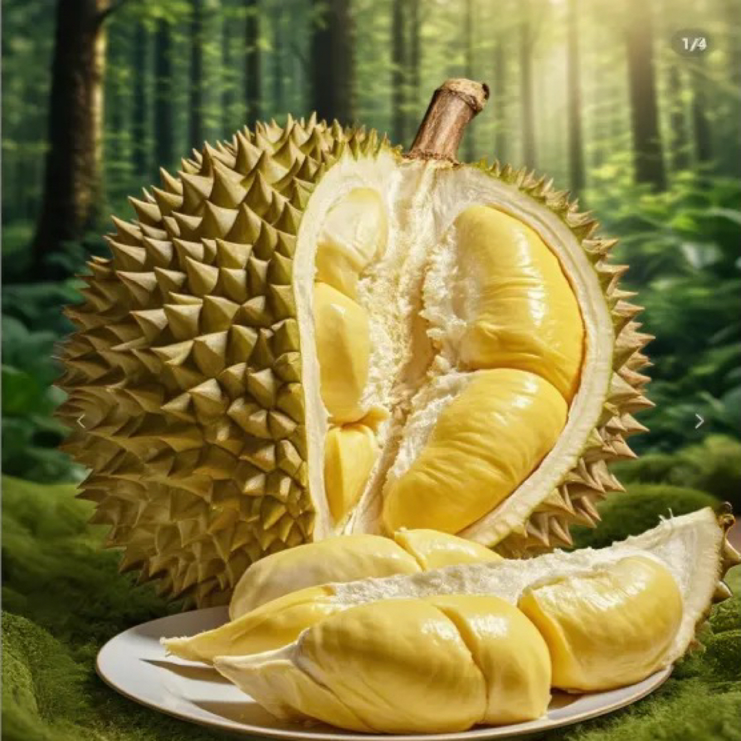 越南进口新鲜金尧榴莲核大小整个带壳鲜果一果一重同城配送金枕越南