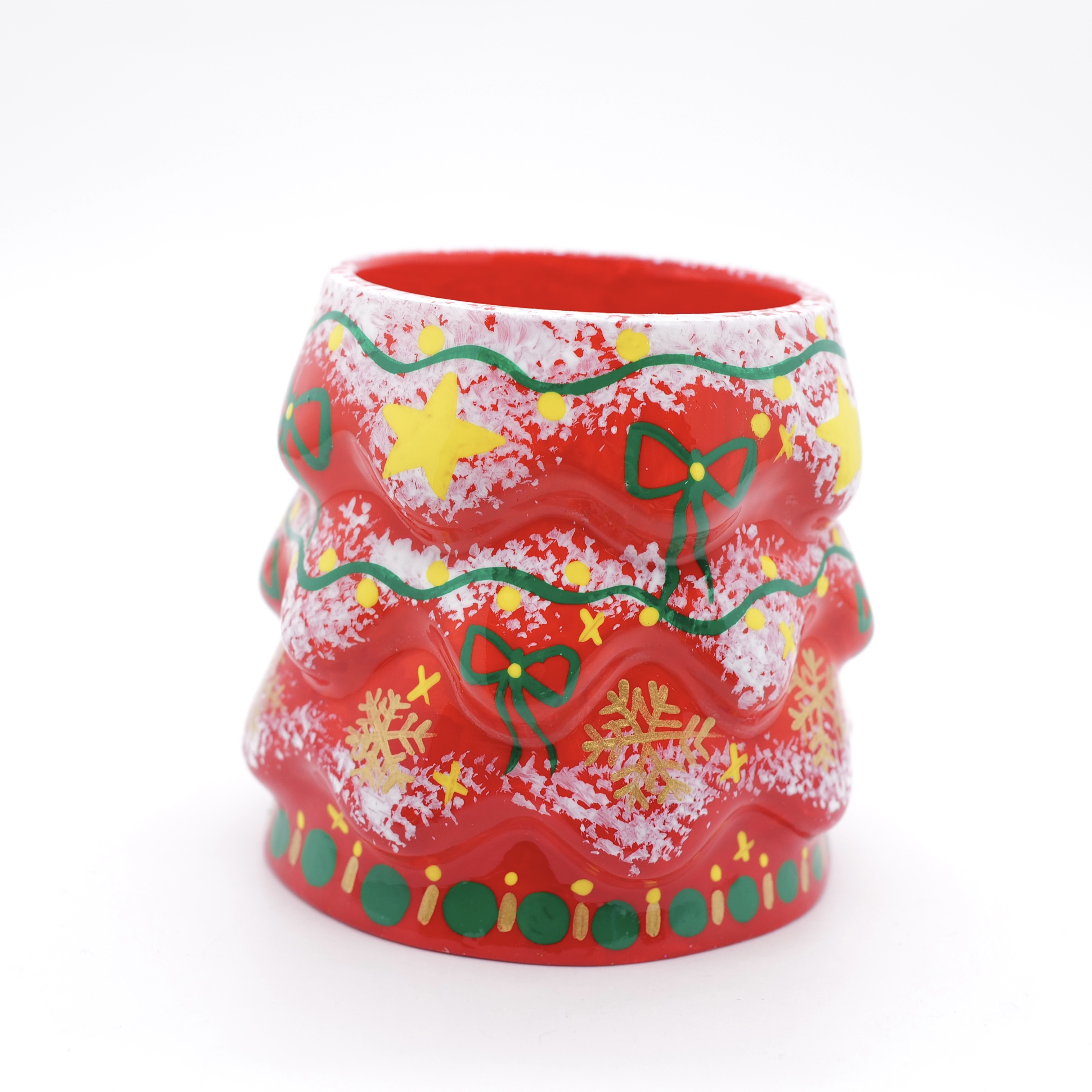 《王甜心笔筒》艺术石膏作品，手工绘制，仅一件