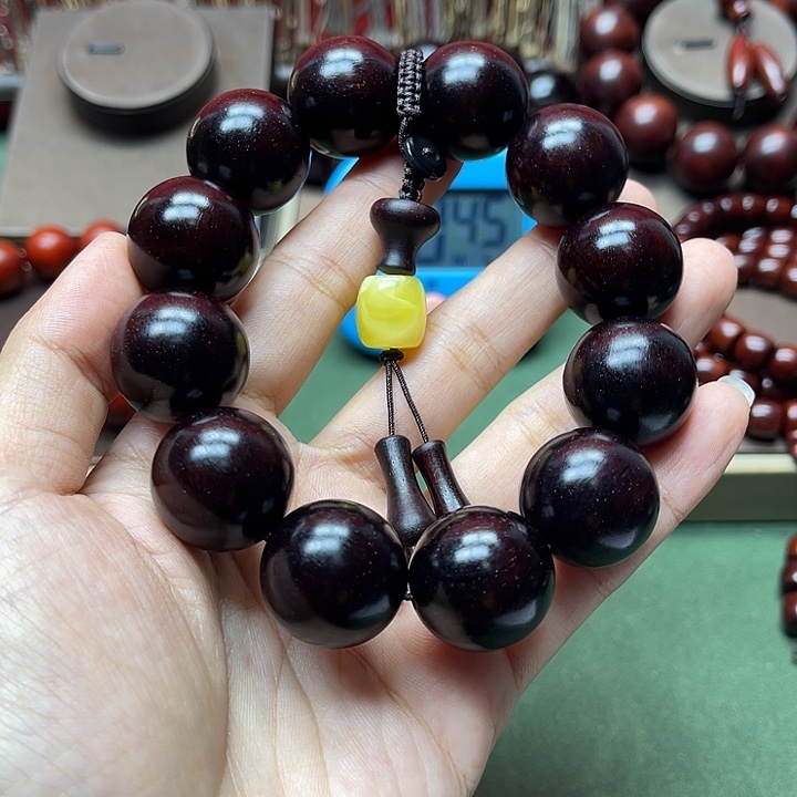 越***野木小叶紫檀手工艺