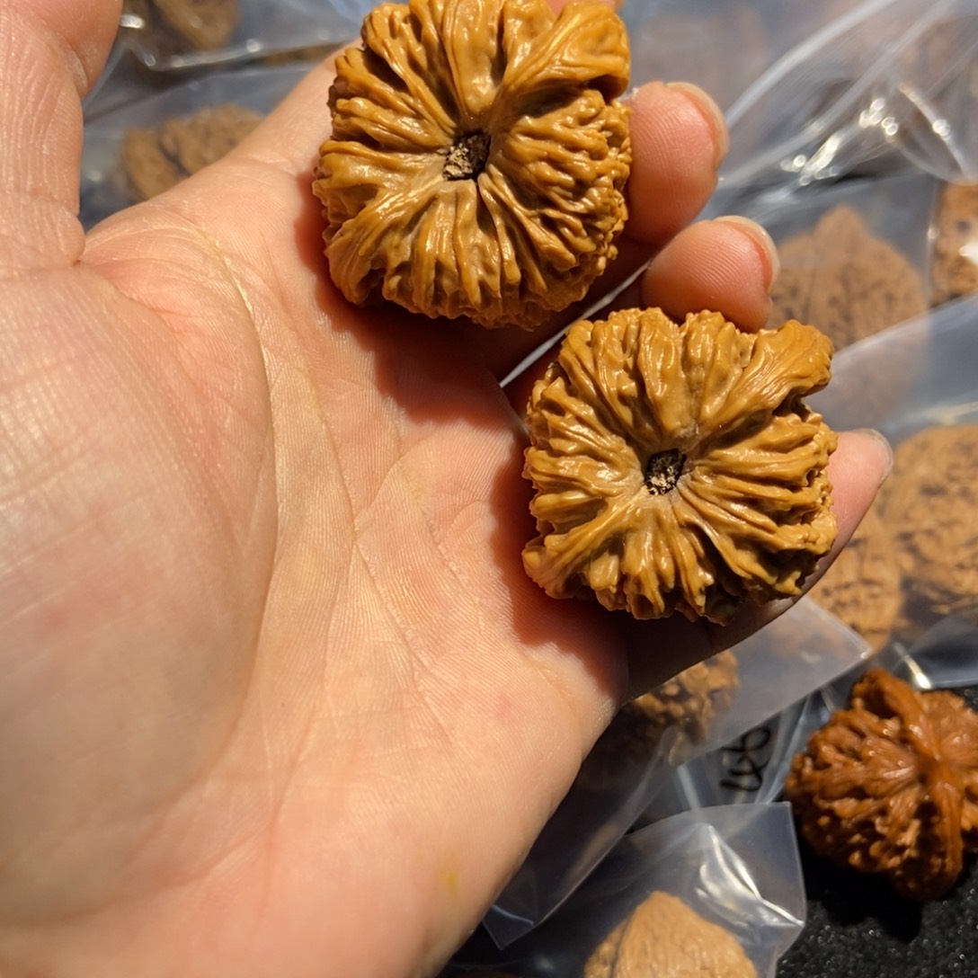 吊坠文玩核桃涿鹿老树凹底南疆石66