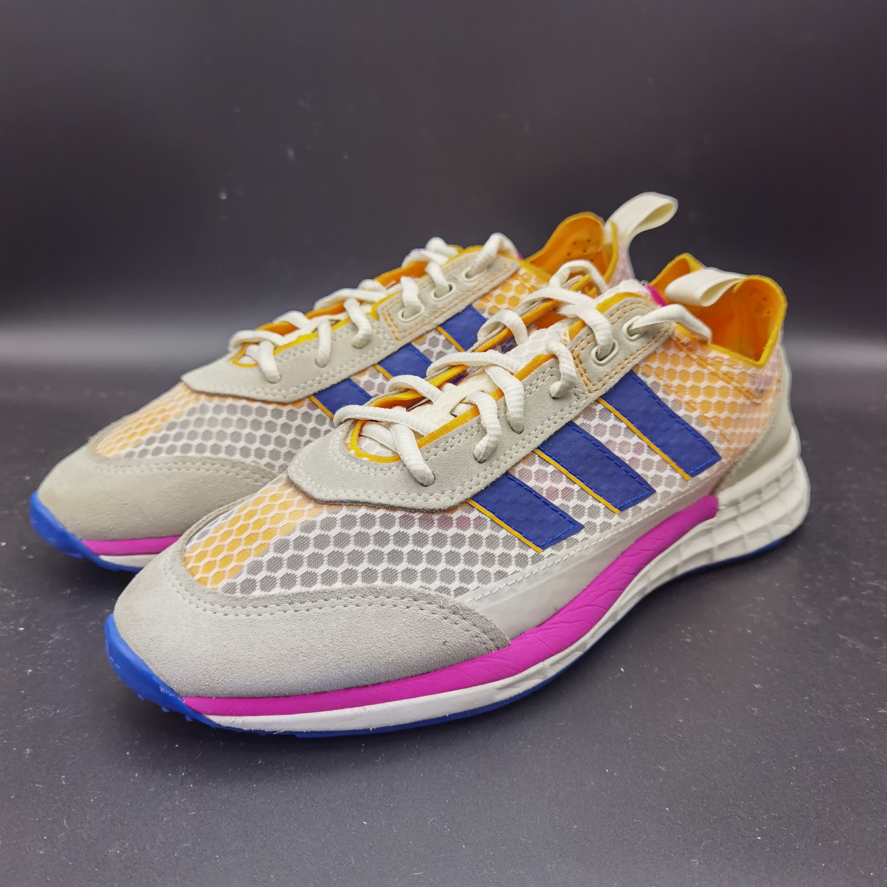 40码250/Adidas originals SL7200黄红白/二手球鞋无原盒鞋面瑕疵