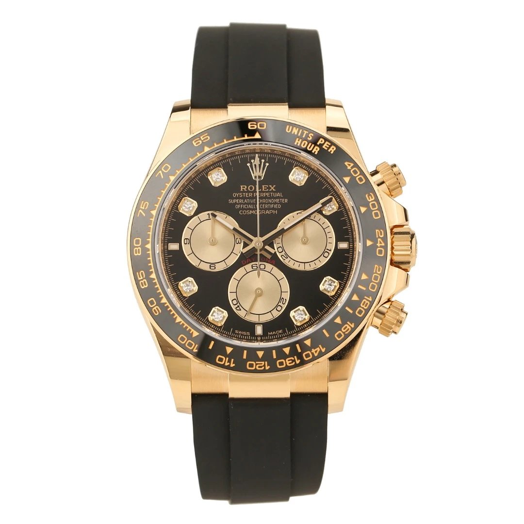 全新未使用 Rolex/劳力士 礼尚往来25年126518金眼睛男表76X22