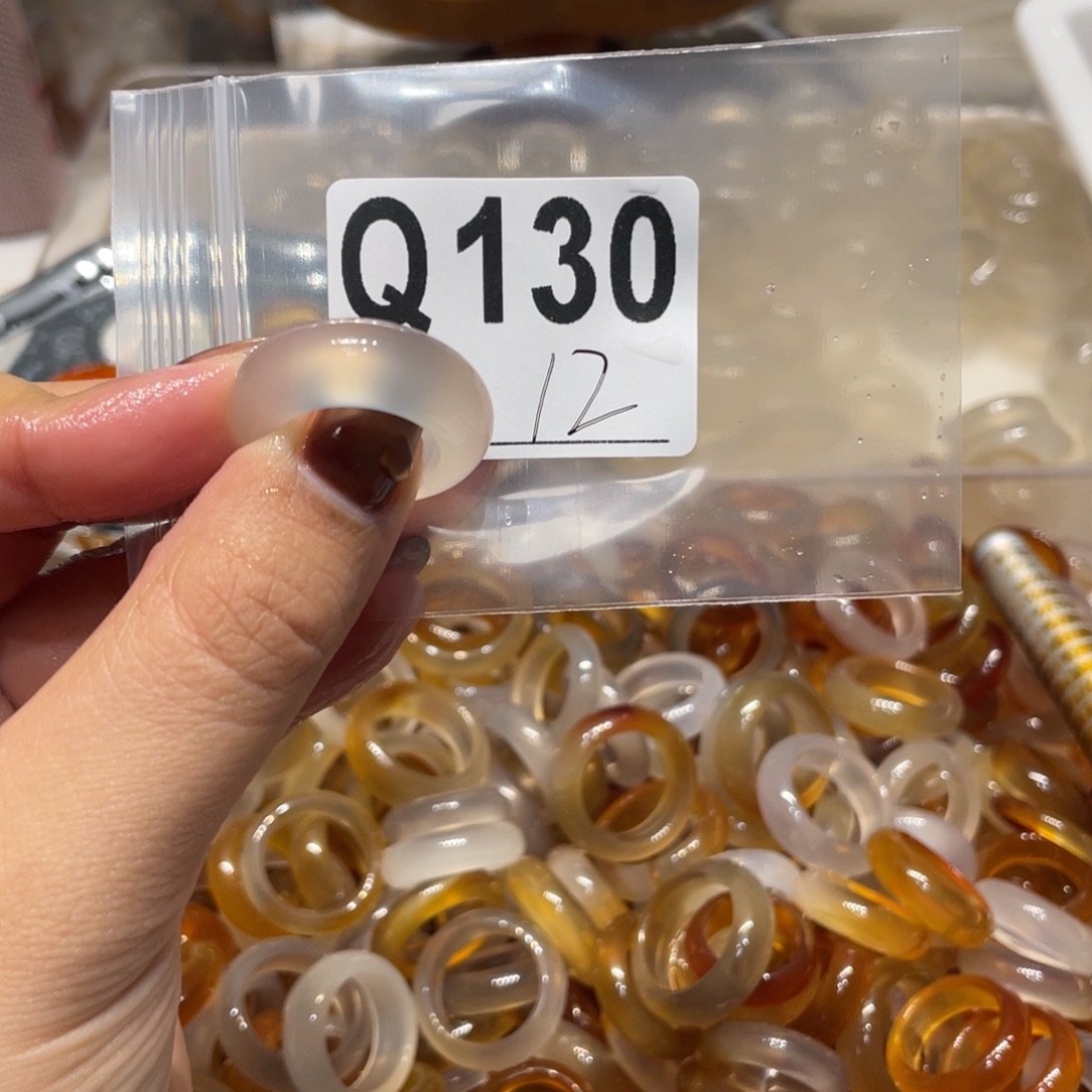 玛瑙/玉髓未镶嵌戒指130