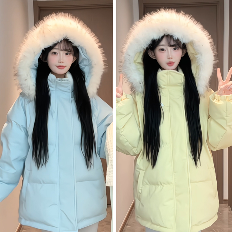 2025冬季新款棉衣棉服oversize插肩袖加厚外套 