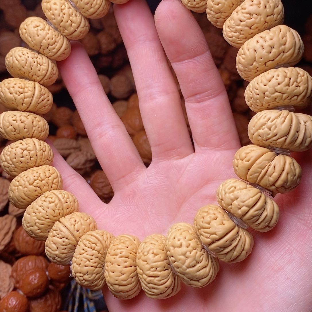 【闪购商品】文玩核桃吊坠夹板磨盘24