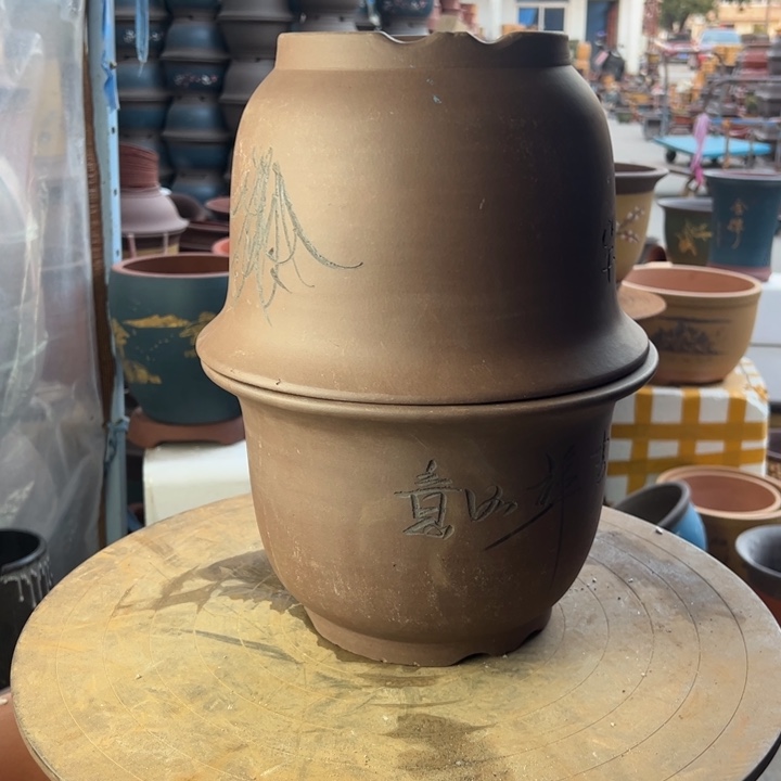 紫砂25+25平角 口径25×17