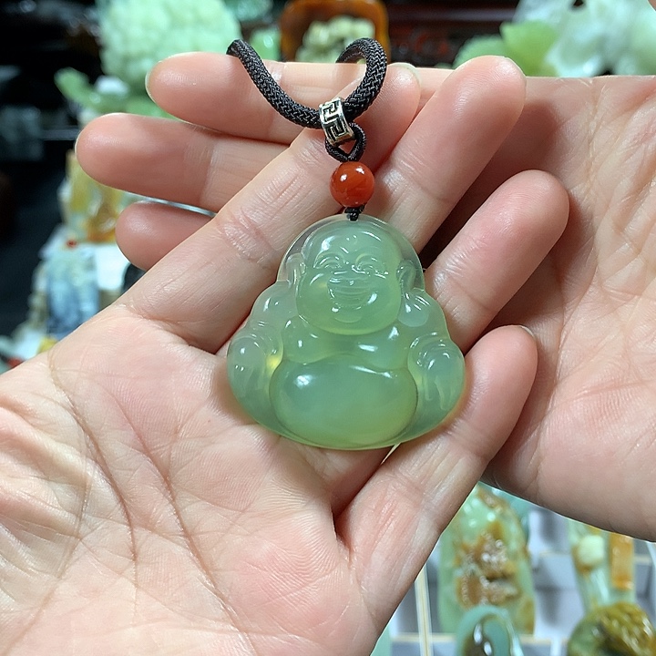 岫玉手把件未镶嵌