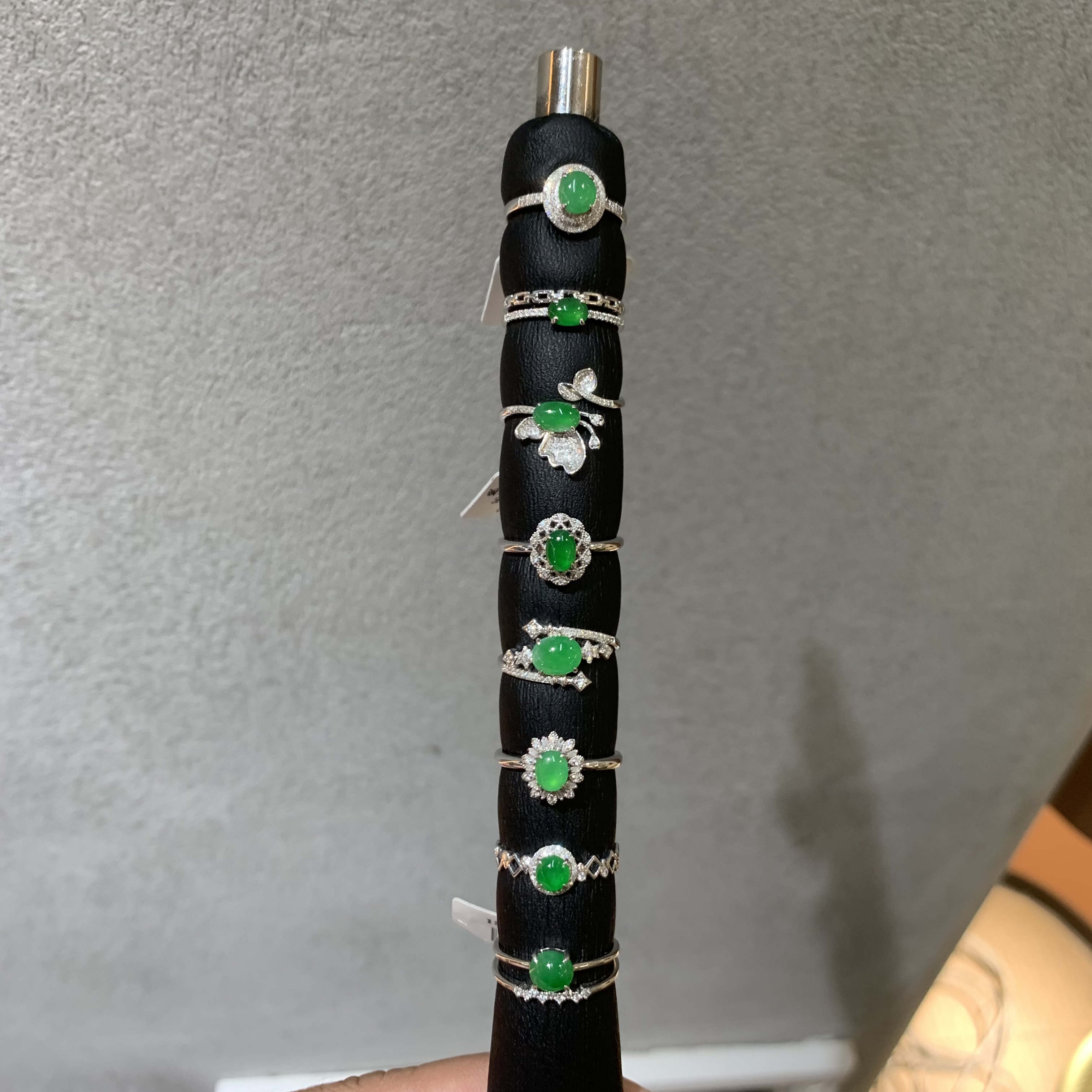 【琪琪臻选】翡翠戒指-18k金-多样性发货一件-XM12|CXQ1