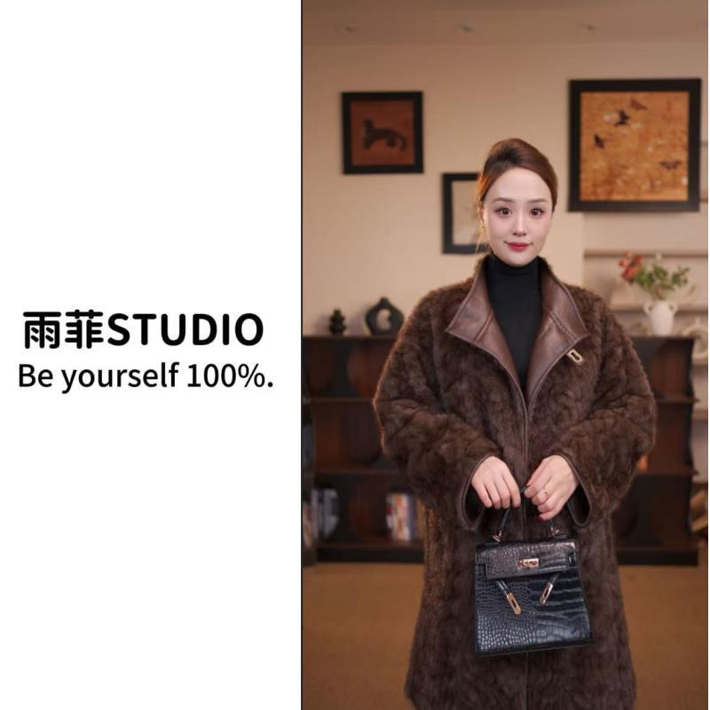 【雨菲】2025高奢复古双面双穿外套2025新款大气老钱风大衣