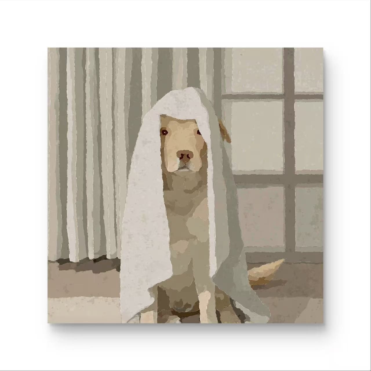 《生活感》原创手绘画/50x50cm/创意系列CY-299