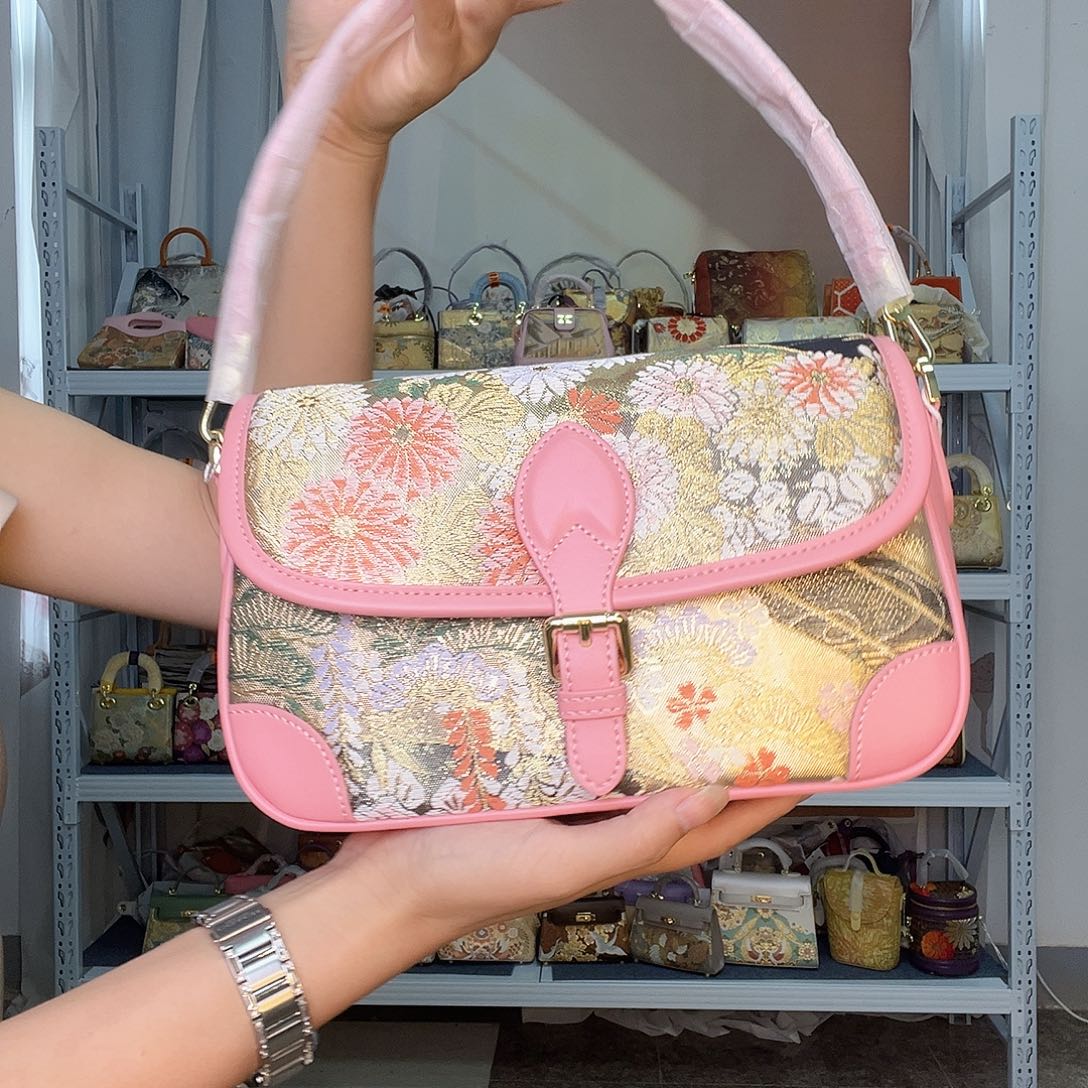 织物桑蚕丝非遗唐锦吸扣法棍