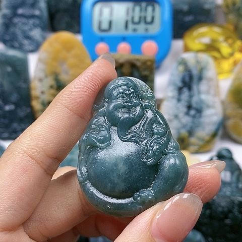 定制翡翠未镶嵌财神