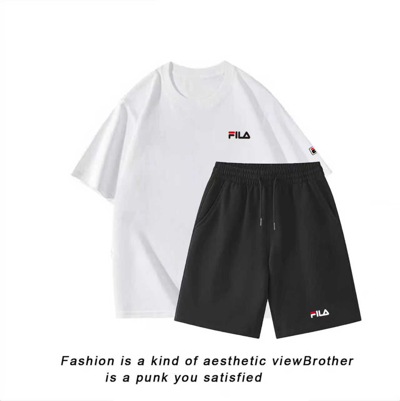 【新品首发套装】新款印花男女同款纯棉短袖套装