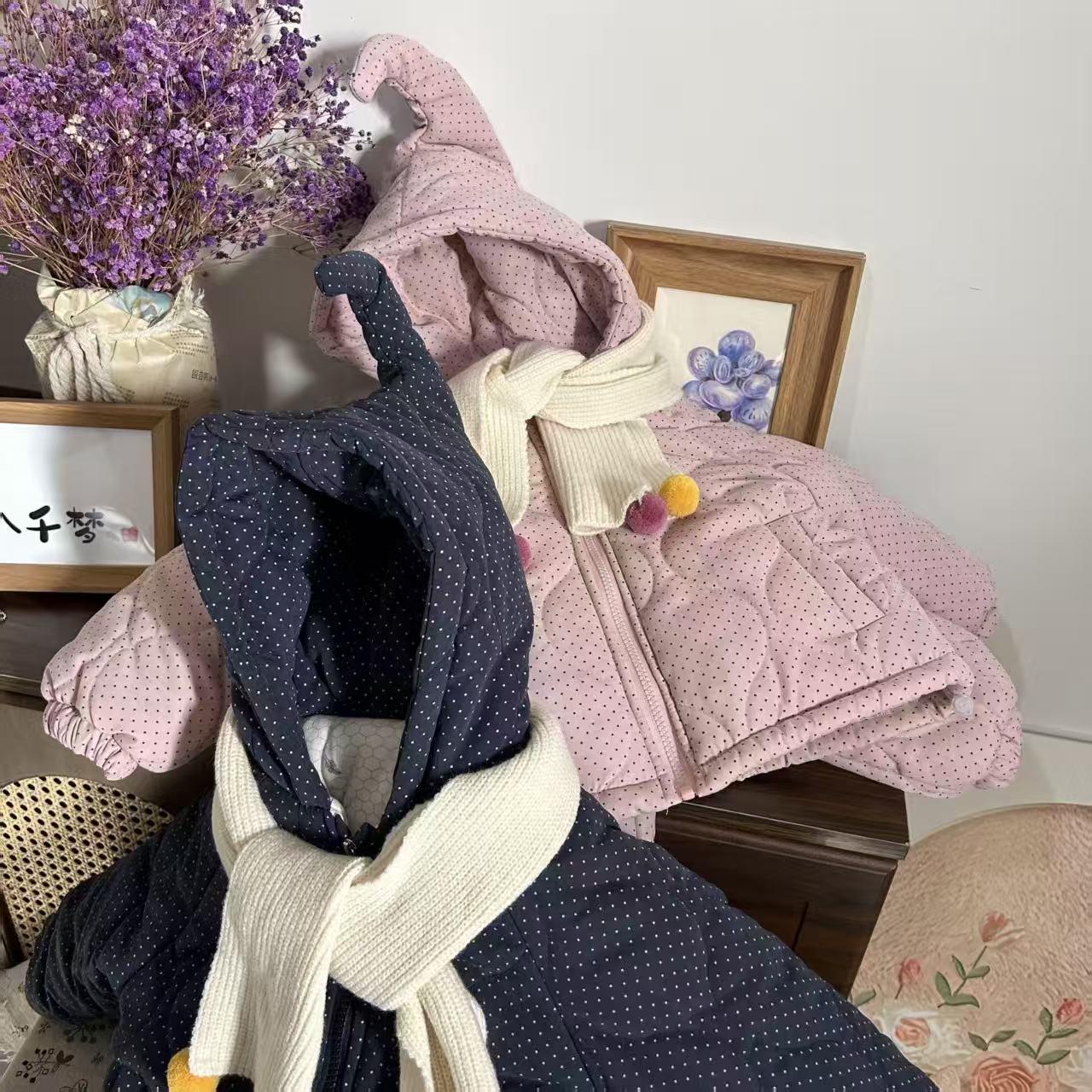 2026新款儿童家居服男女童四层加厚保暖冬季家居服套装