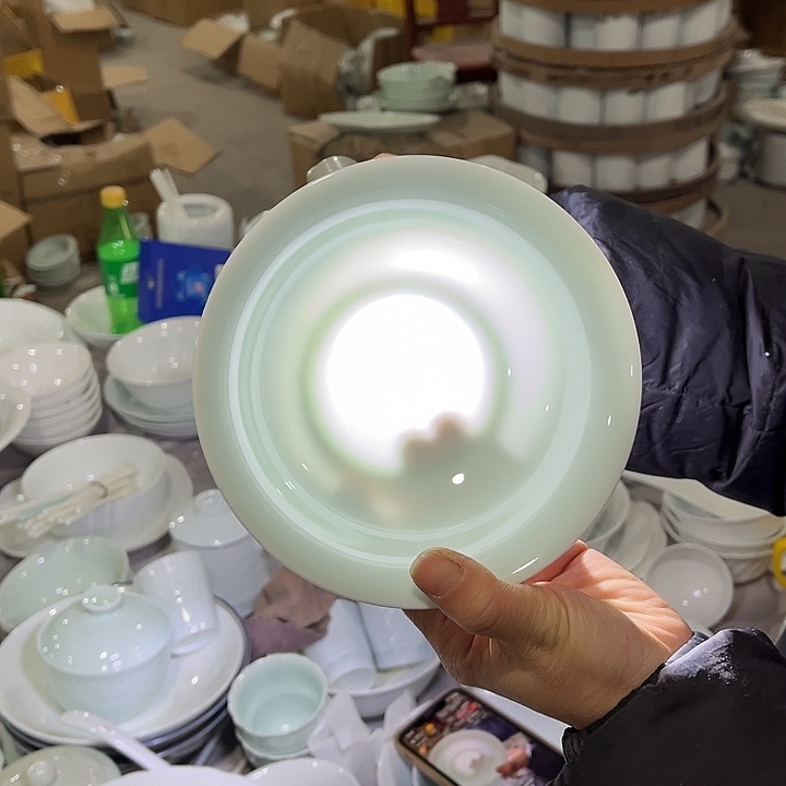 瓷片青玉泥6英寸斗碗6个包邮