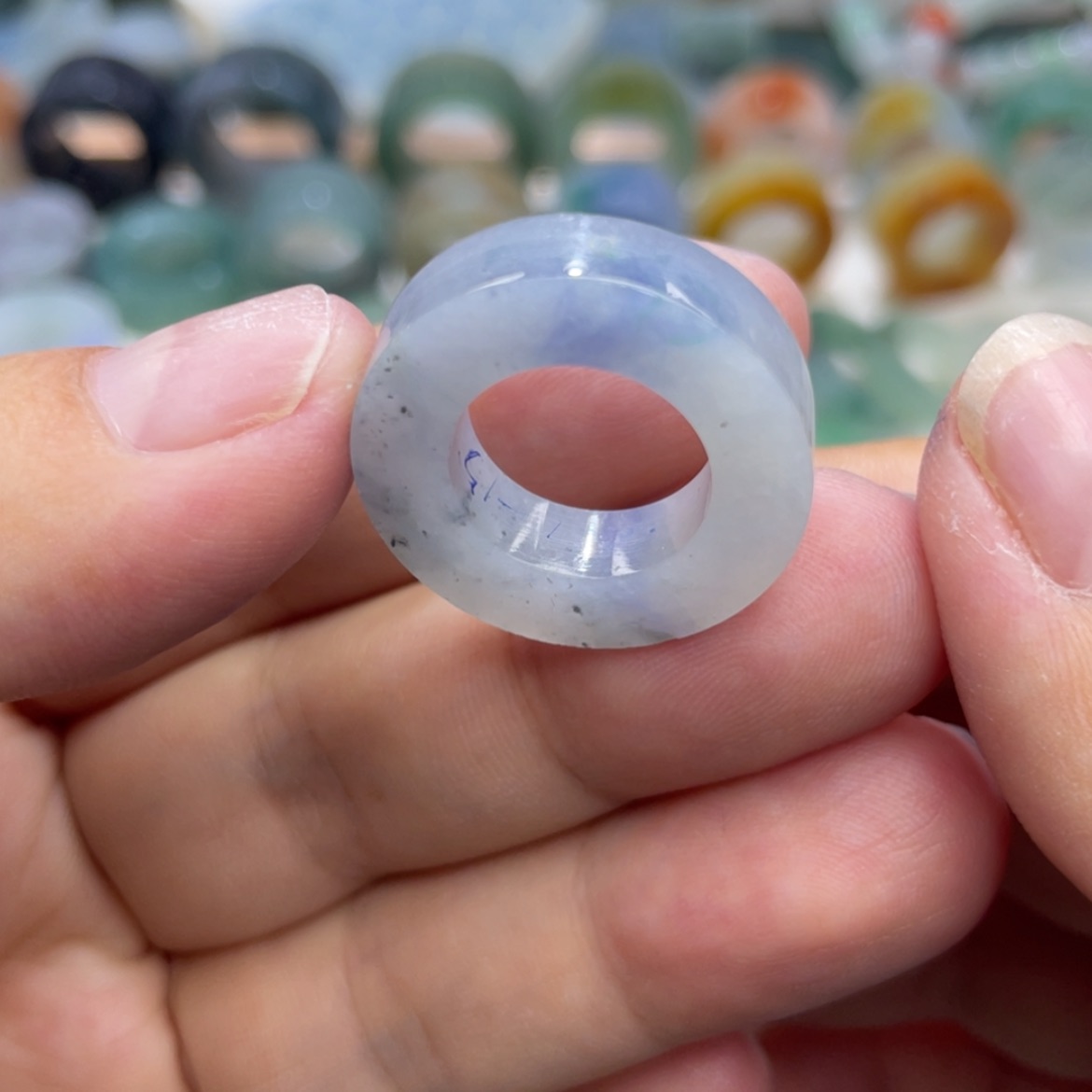 【闪购商品】定制翡翠未镶嵌天然翡翠7-15紫乌鸡