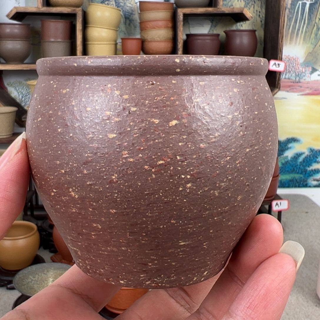 紫砂茶杯拙器甄选，纯原本矿。