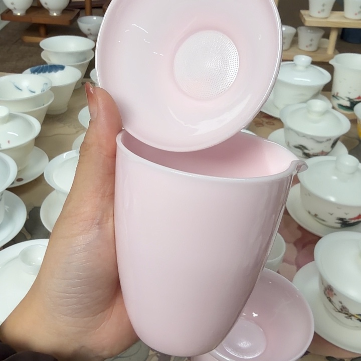 孤品冰种釉烧公道➕茶漏