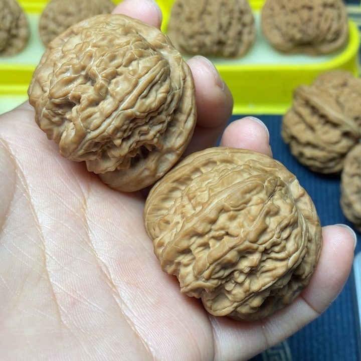 B***r文玩核桃白狮子45