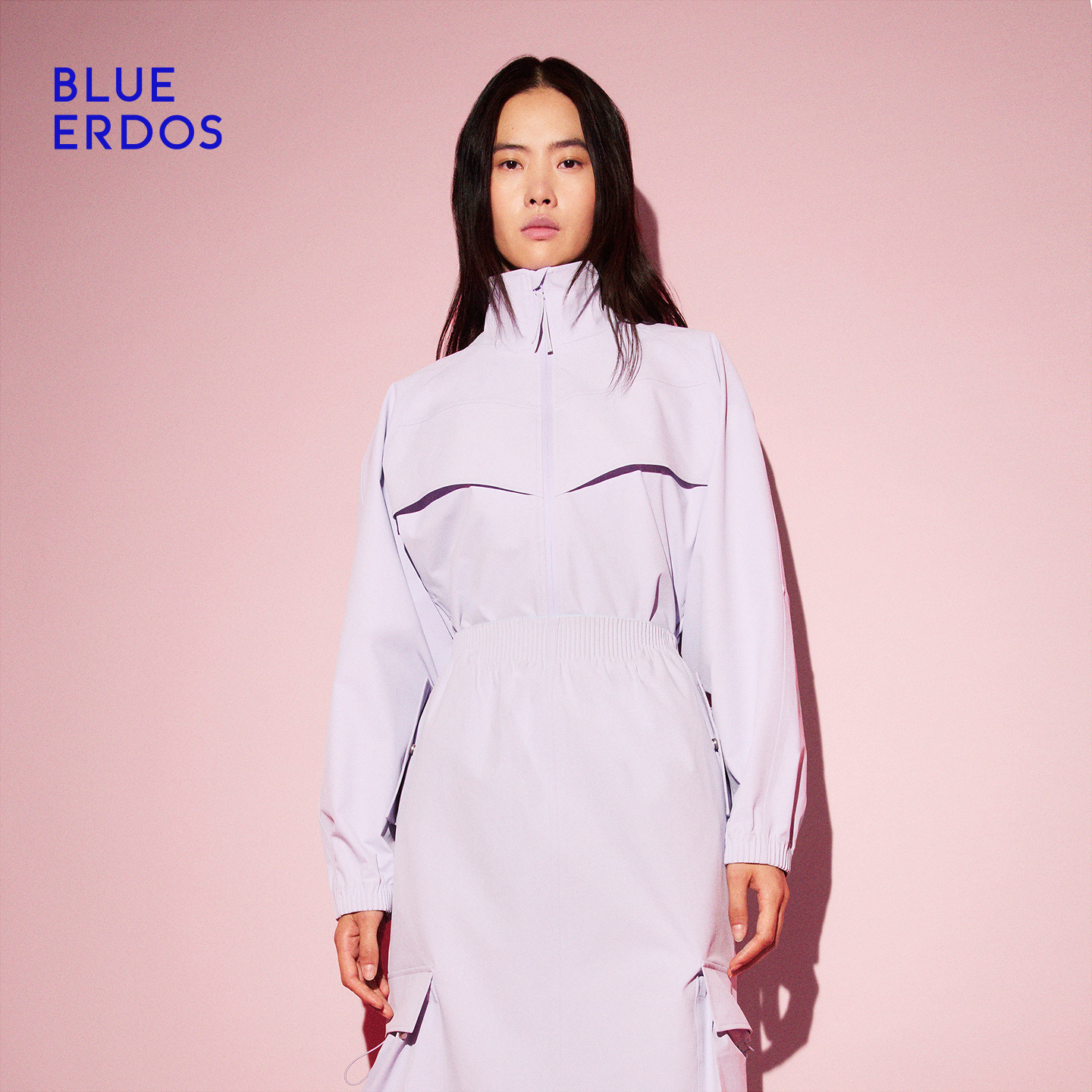 BLUE ERDOS 2025早秋新品工装风设计感百搭立领拉链外套B556J0002