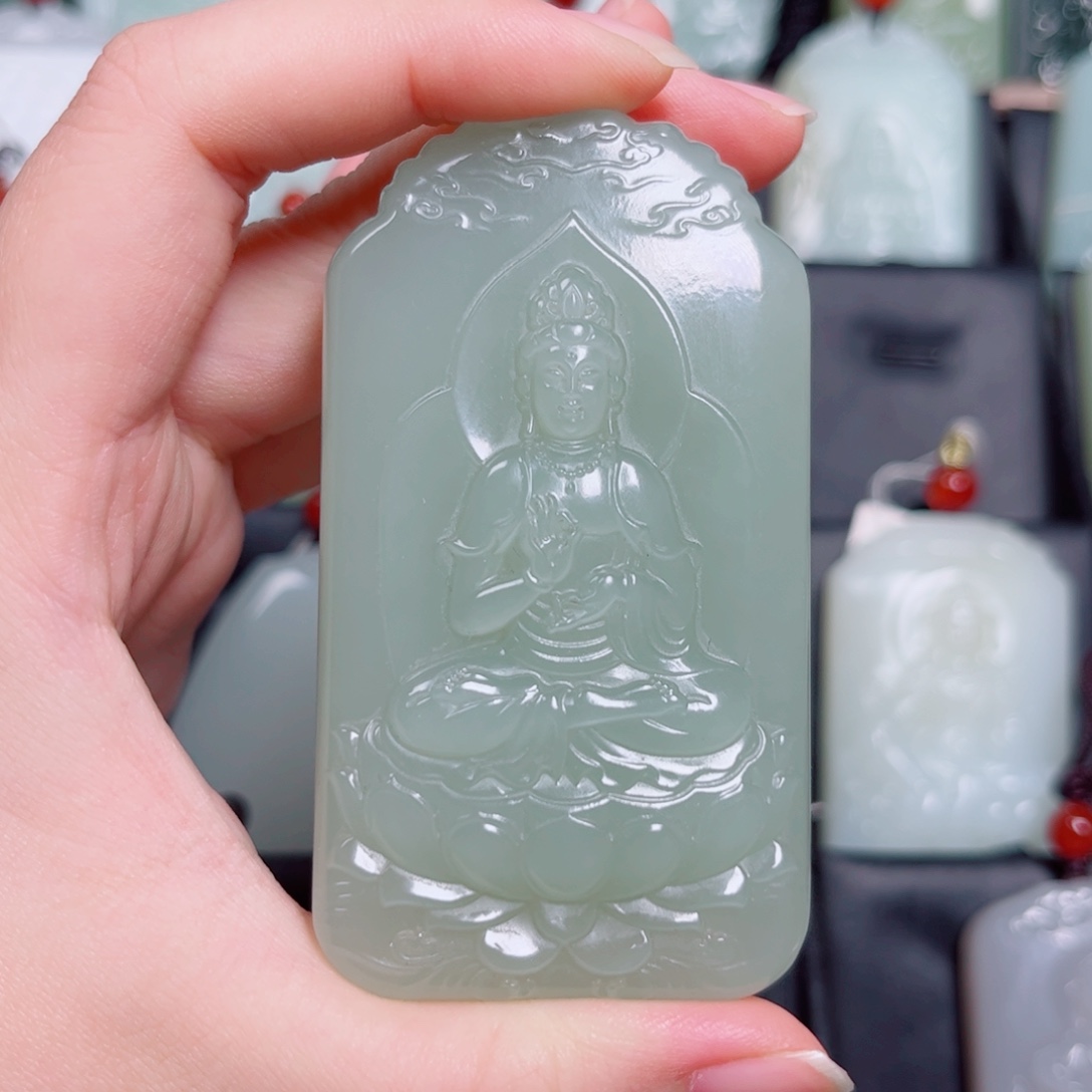 和田玉未镶嵌挂件