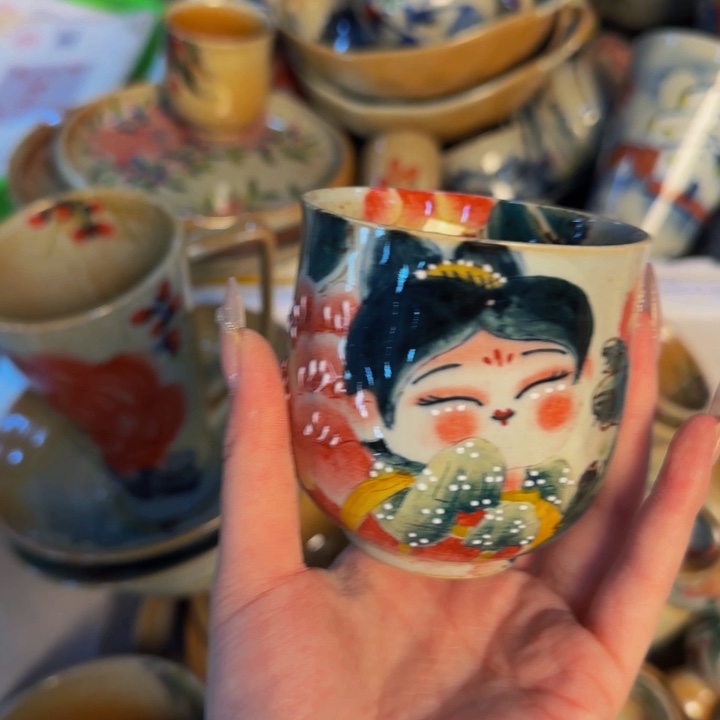 瓷片景德镇手工手绘陶瓷