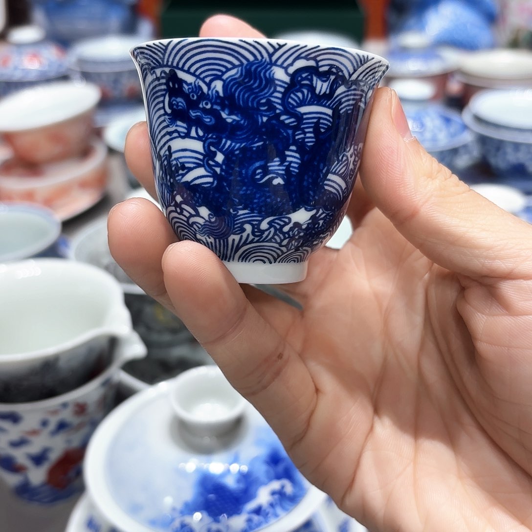 盖碗景德镇高温茶具