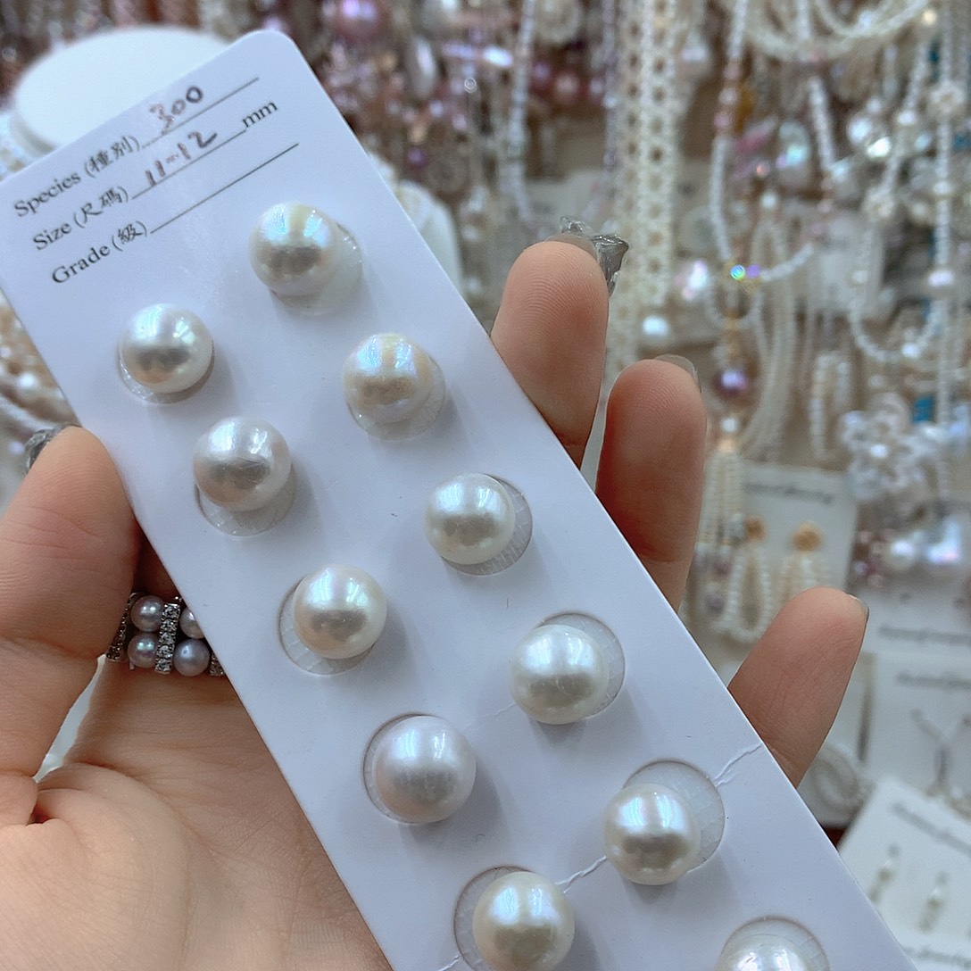 淡水珍珠耳饰银S925镶嵌