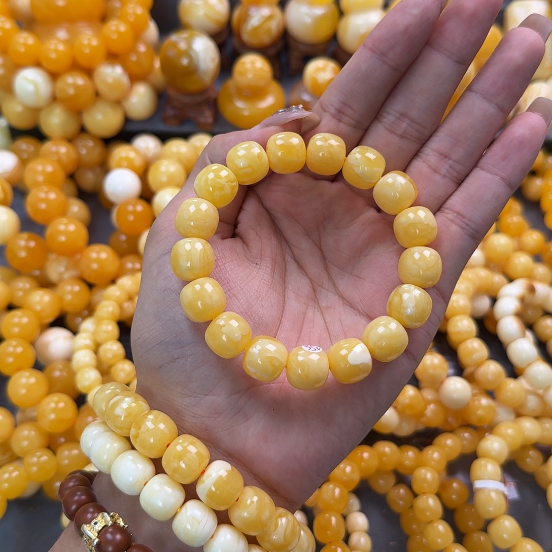 蜜蜡未镶嵌珠宝奇石同料13mm