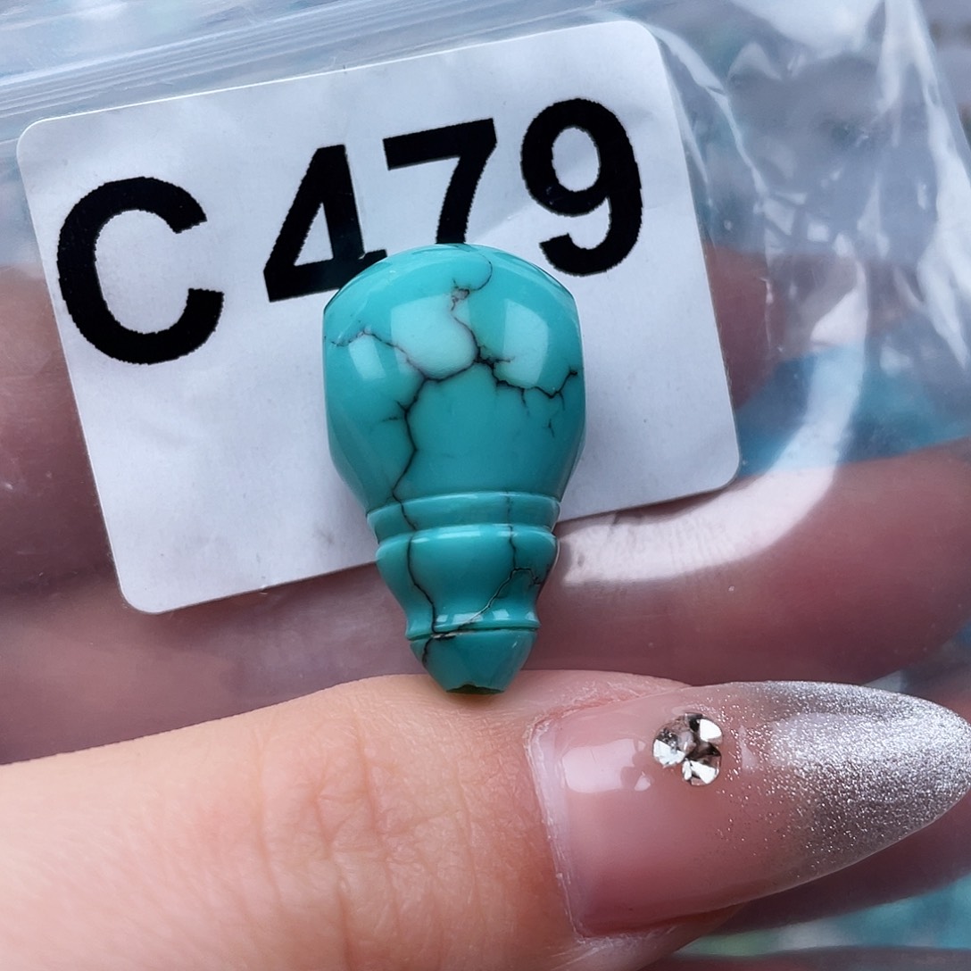 绿松石珠宝奇石未镶嵌老*