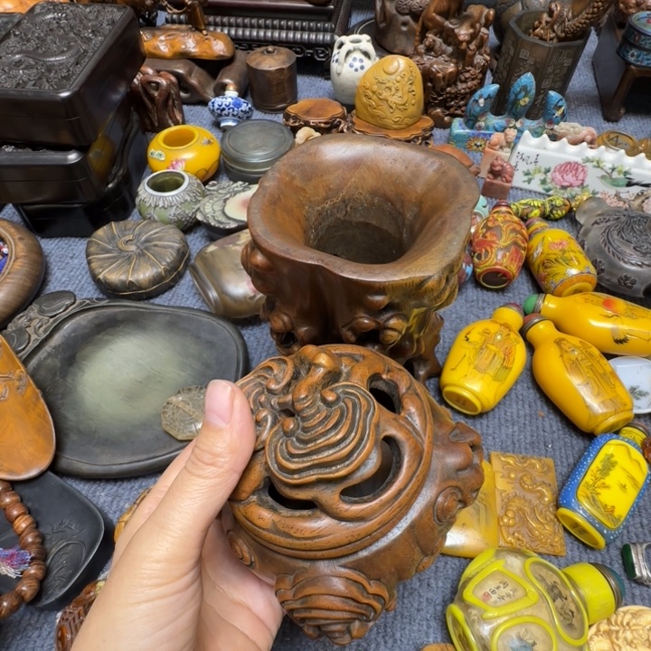 浪***鯊笔筒香炉笔筒香炉