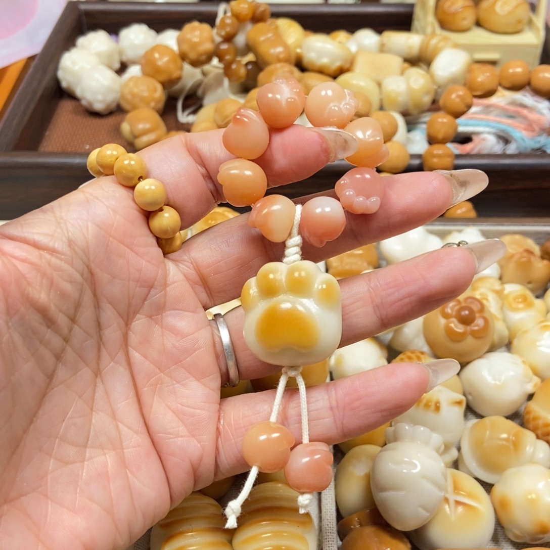 菩提根/象牙果手串猫爪滴流